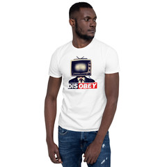 Disobey TV Head Suit Man T-Shirt – Bold Graphic Design for Trendsetters
