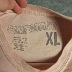 Somehoodlum Tequila/Liquor Parody Shirt – Rap Artist Graphic Tee XL Pink Tee