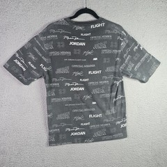 Jordan Mens Flight Club Tee S Gray All Over Print Jumpman Official Member 23
