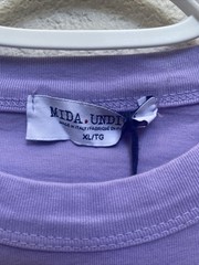 Mida Undici Italy Men’s XL Light Purple T-Shirt Short Sleeve Crew Neck NWT