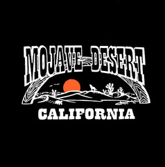 Mojave Desert Beach Club T Shirt With Front Logo