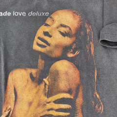 Vintage SADE T shirt XL LOVE DELUXE Summer Tour 1993 Black Faded Modern REPRINT