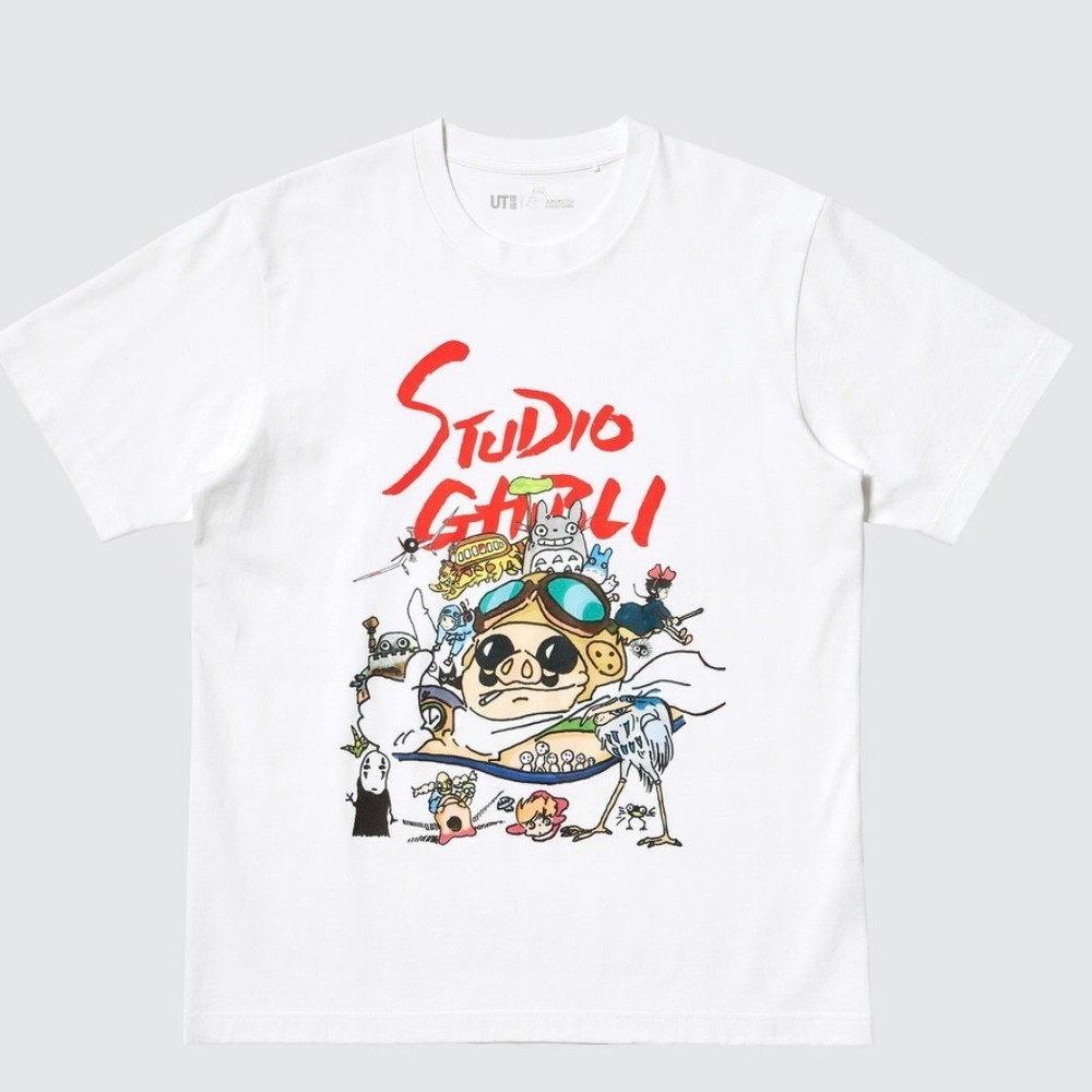 Uniqlo Ghibli Porco Rosso T-shirt Limited Unreleased in Japan L