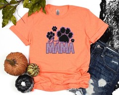 Dog Mama Shirt Fur Mama Dog Lover Tee Animal Lover T-Shirt Paw Shirt