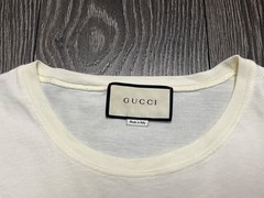 Mens Gucci Interlocking GG Big Logo Printed Tee T Shirt Cotton Size L