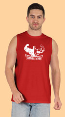 UNISEX MEN WOMENS TEE SLEEVELESS TSHIRT FITNESS GYM EXERCISE MUSCLES WORKOUT