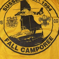 Vintage US Coast Guard USCG BSA Boy Scouts Fall Camporee 1994 T Shirt USA Sz XL