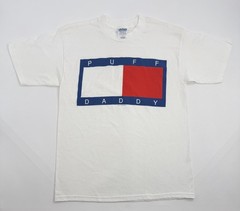Vintage 90s 00s Puff Daddy Tommy Hilfiger Flag T-Shirt Size Large