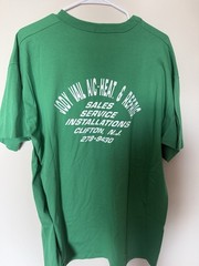 Russell Athletic Men’s XL Green Graphic Print Crew Neck Short Sleeve Tee