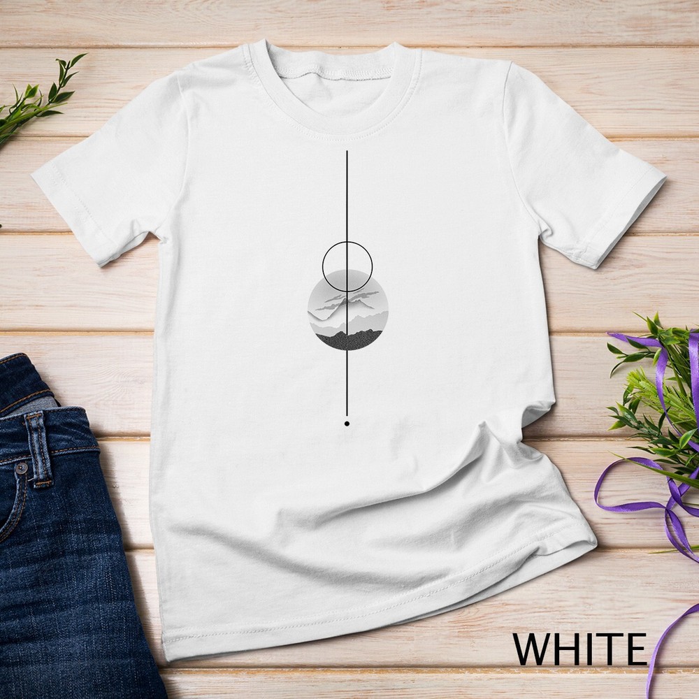 Geometric Art Graphic Planet Space Abstract Cool Man T-Shirt Unisex T-shirt
