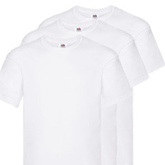fruit of the loom t shirts heavy cotton pack Mens 5 & 3 Pack Plain Bulk Mixed