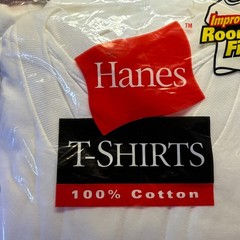 Vintage Hanes Undershirts Mens XL 46-48 White Crewneck 2135 Shirt 3 Pack Sealed