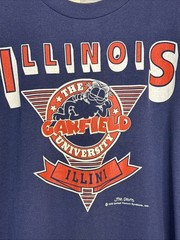 1978 Vintage Garfield T Jim Davis Illinois University Illini RARE Hybrid Stitch
