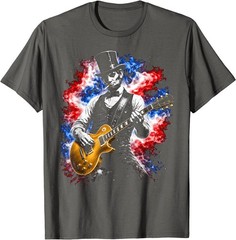 Abraham Lincoln Abe Lincoln Playing Guitar T-Shirt