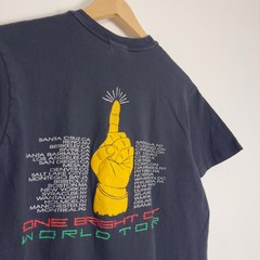 Vintage 80s Ziggy Marley Reggae Rock Band Tee Shirt Black Grunge Bob Marley