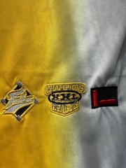 VTG 90’s Fubu League Men’s Sz XL Baseball Jersey Shirt Black Yellow Embroidered