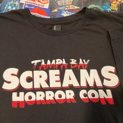 Tampa Bay Screams Horror Con Official NEW T-Shirt*Black*Stylish*XL,L,2XL,M,S
