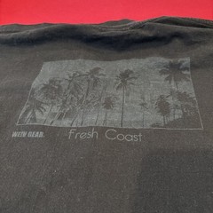Weiv Gear Mens 2X Black T-shirt Cali Graphic Print Front And Back Print