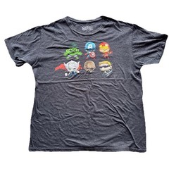 Marvel Unisex T-Shirt Dark Grey Size Large