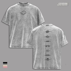 Akatsuki Clan T-Shirt Retro Anime Graphic Streetwear Tee