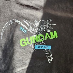 Bait x MARVEL Gundam Bandai T shirt Men’s SZ MEDIUM Black Double Sided