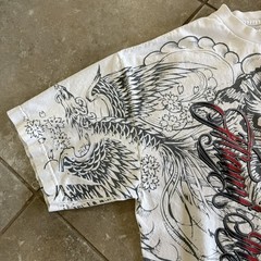 Vintage Miami Ink Shirt Mens XL Tattoo Japanese Dragon & Tiger
