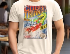 Cobra Triangle – 8 bit NES Game Art T-Shirt 8 Colors Sizes S-5XL White Blue