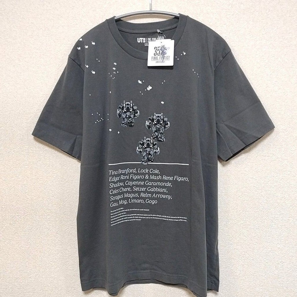 Final Fantasy VI FF6 x Uniqlo UT T shirt Size JP M (US S) Gray #C
