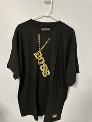Sasha Banks Loot Crate WWE Slam Crate Black & Gold Graphic Logo Tee Men’s 2XL