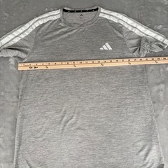 Adidas Climacool Mens Medium Grey Heather 3-Stripe Short Sleeve Training T-Shirt