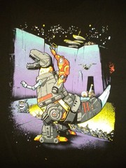 TRANSFORMERS DINOBOTS Crossing of Quintessa T-SHIRT Napoleon Spoof Art RIPT New