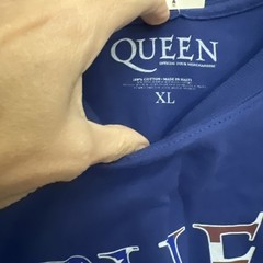 Queen Union jack tour Official T shirt Freddie Mercury Blue XL NWT