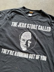 Vintage 90s Ripple Junction Seinfeld George Costanz Graphic T Shirt Black 2XL