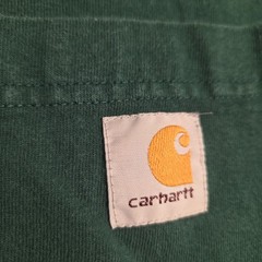 Carhartt logo K87 Pocket T Shirt Mens XL Hunter Green Short Sleeve Original Fit