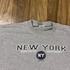 Vintage New York Shirt Mens Large Gray NY Boroughs Graphic Tee Delta Pro Weight