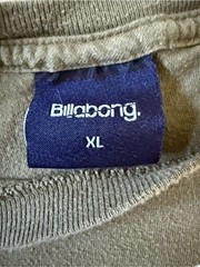 Billabong Graphic Logo T-Shirt Men’s XL Olive Green Surf Skate Y2K Tee