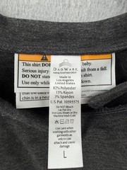 Dadware Mens Size L Gray Bondaroo Kangaroo Skin to Skin Contact T-shirt Bonding
