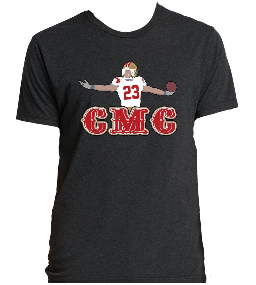 TRIBLEND Christian McCaffrey 49ers CMC T-Shirt