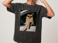 Custom Pet Photo Iced Coffee Shirt Personalized Dog Mom Tee Gift