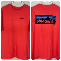 Patagonia P-6 Logo Coral 100% Organic Cotton S/S T-Shirt 51865 Men’s Size Medium