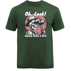 Oh Look Nobody Gives A Sh*t Skeleton Funny Sarcastic Skull T-shirt