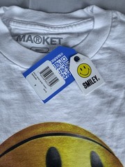 Market Smiley Good Game White T-Shirt Size “Small”New With Tags.