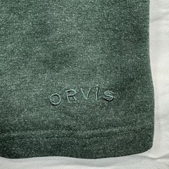 Orvis Long Sleeve Pullover Shirt Mens Medium Green Black Colorblock Fisherman