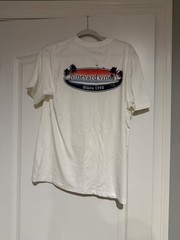 Vineyard Vines Shirt Mens M Sunset White Outlined Surf Logo Pocket T-Shirt Tee