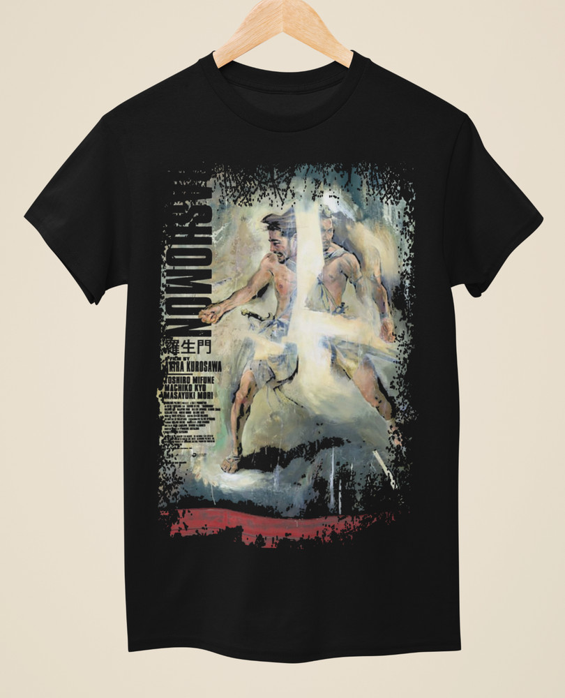 Rashomon – Japanese Movie Poster Inspired Unisex Black T-Shirt