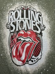 Rolling Stones Graphic Bleach-Dyed T-Shirt