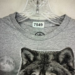 Wolf Pack T-Shirt Adult Small Gray DOM Midnight Retro Nature Tee 100% Cotton