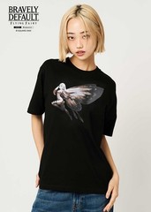 Bravely Default x graniph Airy T-Shirt Black Japan New