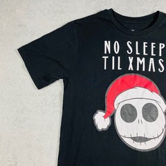 Disney Nightmare Before Christmas T-Shirt Mens Med Black Jack Skellington Xmas