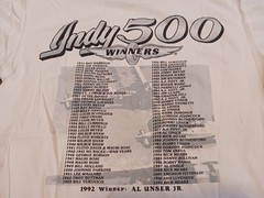 VINTAGE 1993 77th Indianapolis 500 T-Shirt Al Unser Jr Size L Delta USA Made